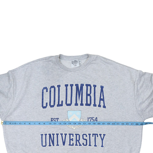 Columbia University Grey XL Sweatshirt Women's Casual Crew Neck Pullover