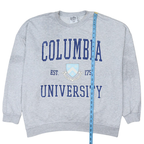 Columbia University Grey XL Sweatshirt Women's Casual Crew Neck Pullover