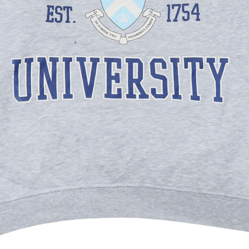 Columbia University Grey XL Sweatshirt Women's Casual Crew Neck Pullover