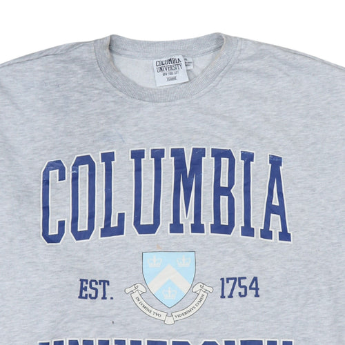 Columbia University Grey XL Sweatshirt Women's Casual Crew Neck Pullover