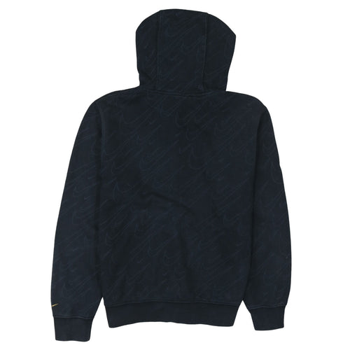 Nike Women's Black Small Pullover Hoodie with Logo Detail