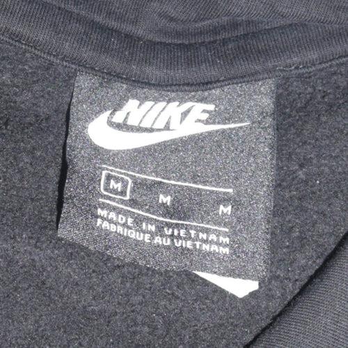 Nike Men's Black Pullover Hoodie Medium Fleece Sweatshirt