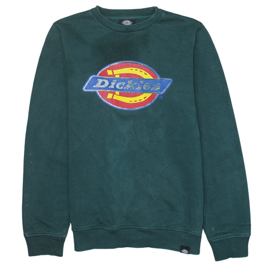 Dickies Men's Green Small Logo Pullover Sweatshirt