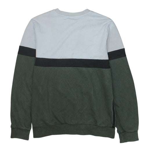 Adidas Boys Green Black Beige Crew Neck Pullover Sweatshirt 13-14 Years
