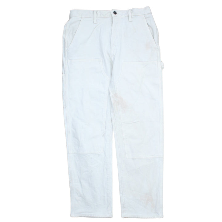 GAP Men's White Straight Regular Fit Jeans 32x30 Cotton Denim