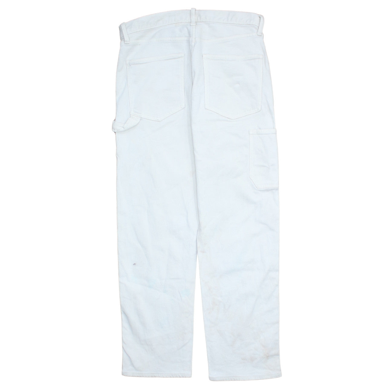 GAP Men's White Straight Regular Fit Jeans 32x30 Cotton Denim