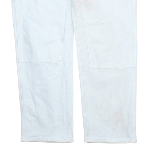GAP Men's White Straight Regular Fit Jeans 32x30 Cotton Denim
