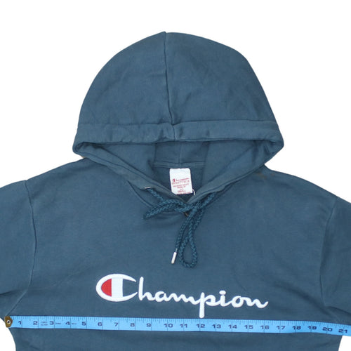 Champion Men's Blue Small Reverse Weave Pullover Hoodie