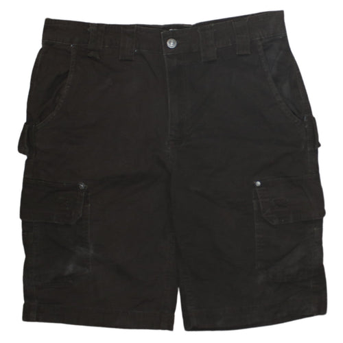 Old Mill Men's Black Cargo Shorts Cotton Casual Summer Wear Size L