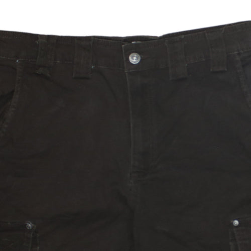 Old Mill Men's Black Cargo Shorts Cotton Casual Summer Wear Size L