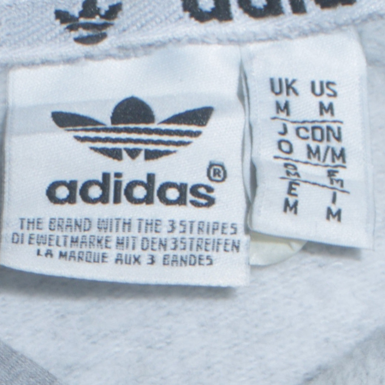 Adidas Women Grey Medium Pullover Hoodie Embroidered Logo Casual