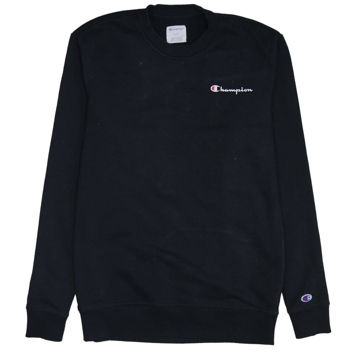 Champion Men's Black Crew Neck Pullover Sweatshirt Size S