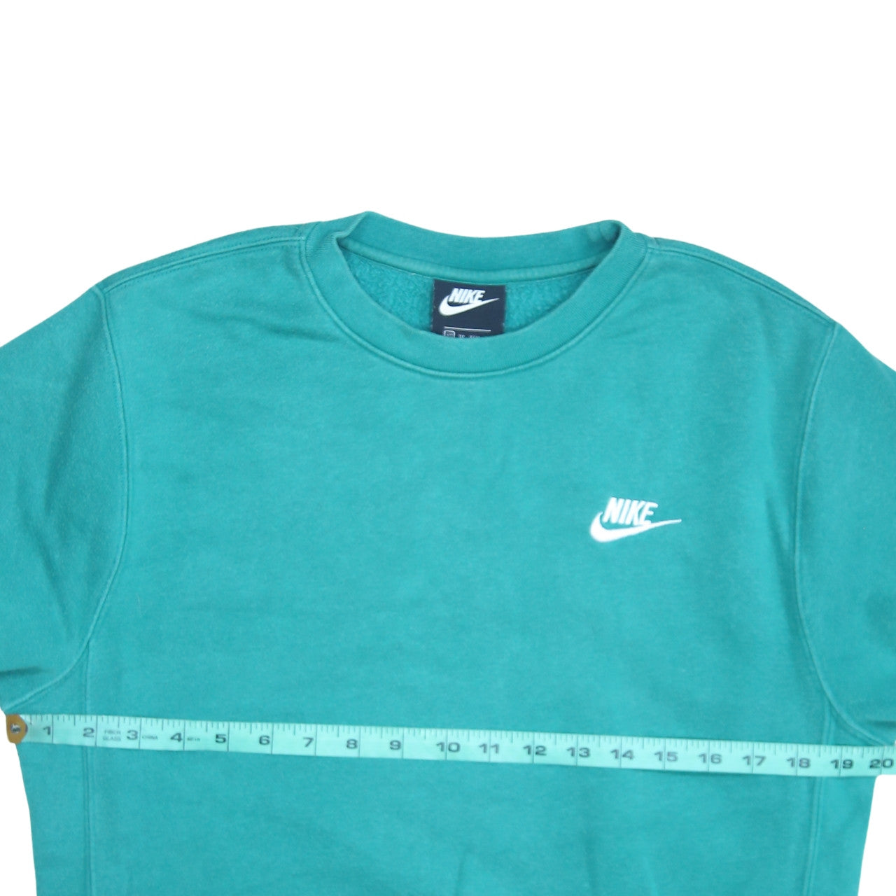 Nike Men's Green XS Pullover Sweatshirt Crew Neck Logo Fleece