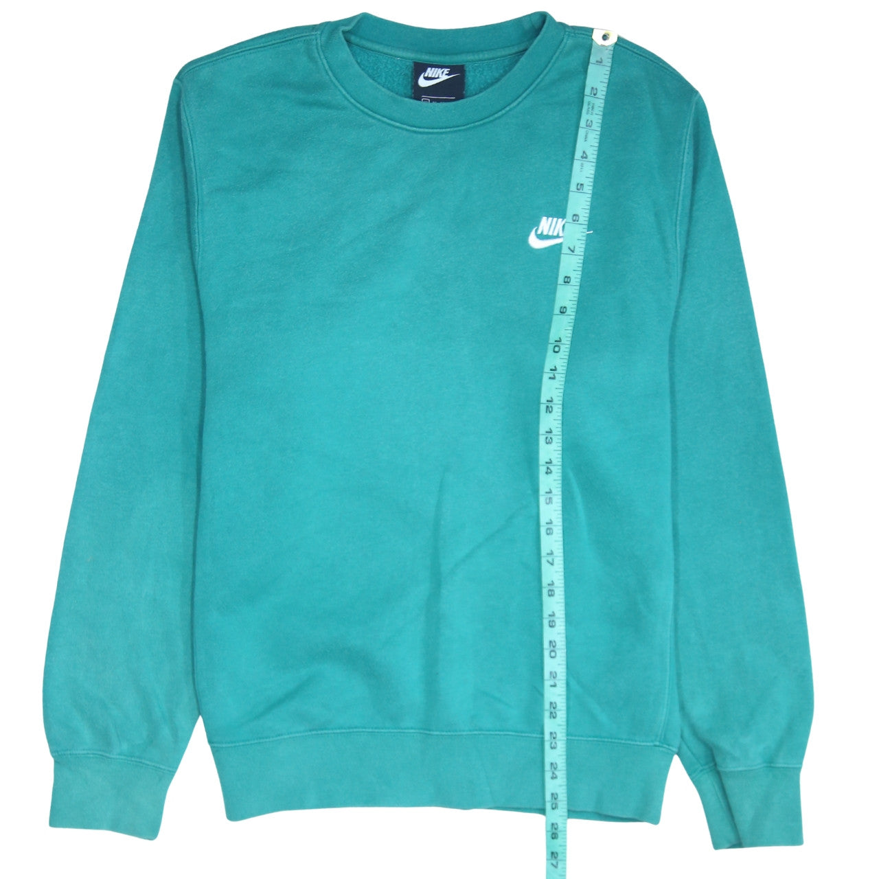 Nike Men's Green XS Pullover Sweatshirt Crew Neck Logo Fleece