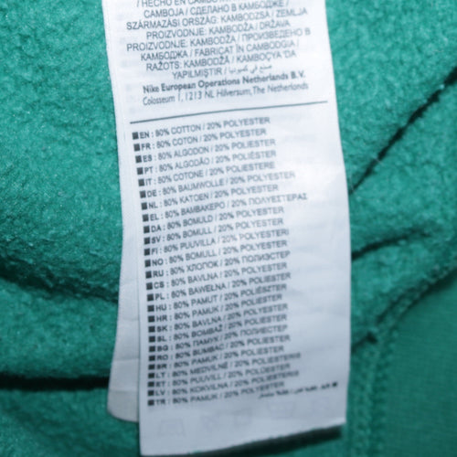 Nike Men's Green XS Pullover Sweatshirt Crew Neck Logo Fleece