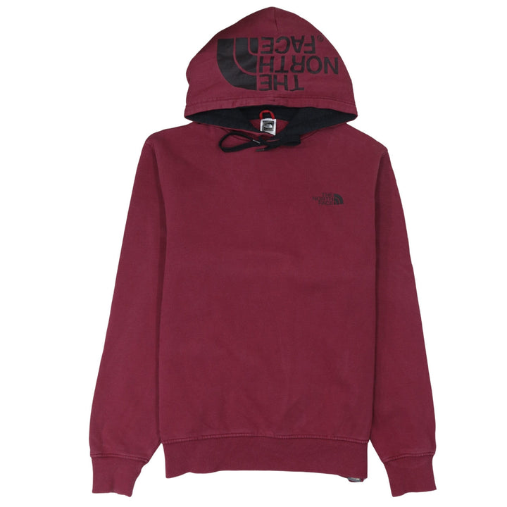 The North Face Women Burgundy Pullover Hoodie Medium 100% Cotton
