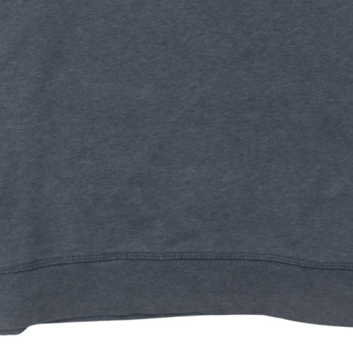Adidas Men's Grey Logo Crew Neck Pullover Sweatshirt L