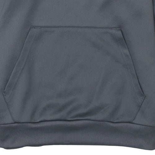 Puma Men's Grey Pullover Hoodie Size M Logo Graphic Sportswear