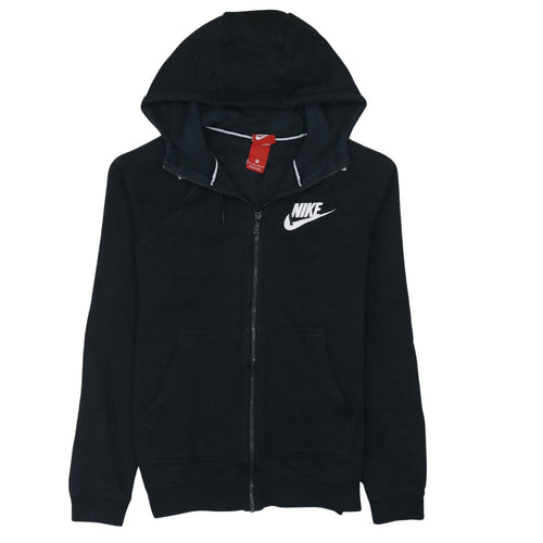 Nike Womens Black XS Full Zip Hooded Sweatshirt