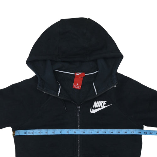 Nike Womens Black XS Full Zip Hooded Sweatshirt