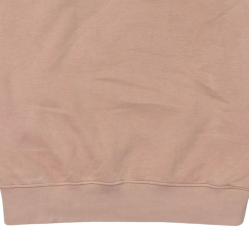 Nike Womens Pink Graphic Logo Pullover Sweatshirt Size M