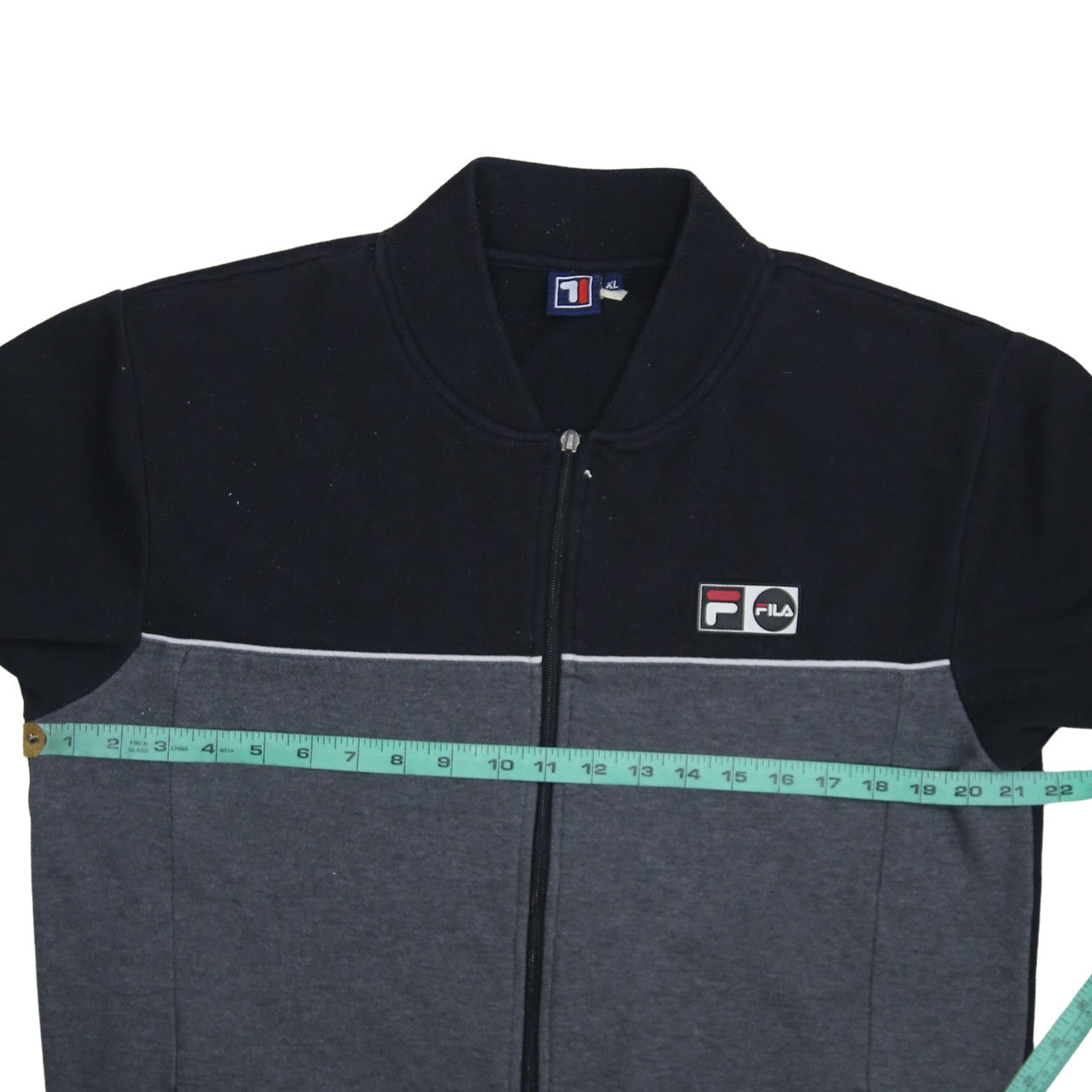 Fila Men's Black XL Track Jacket Full Zip Sportswear