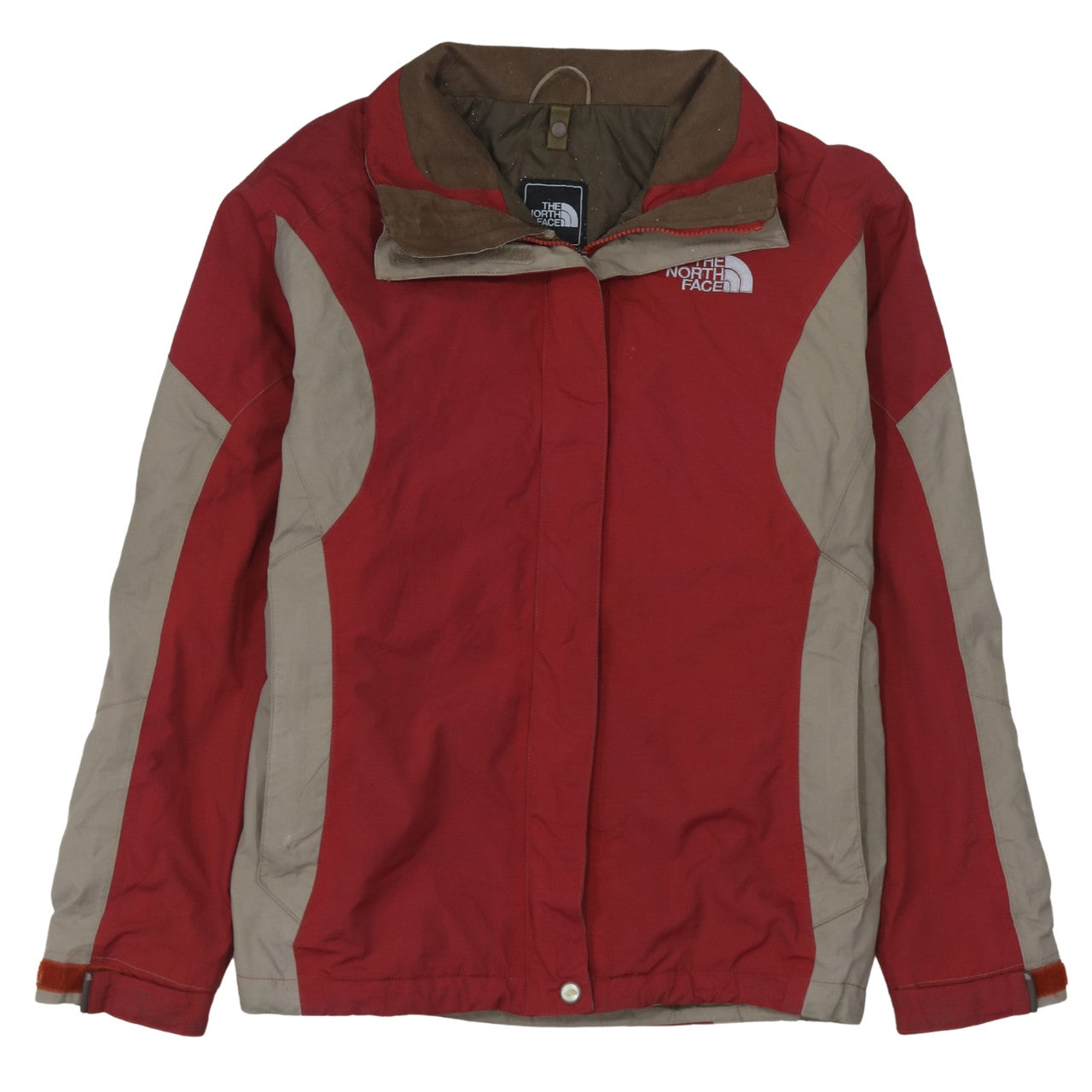 The North Face Women's Red Water Resistant Mid-Length Parka Jacket M