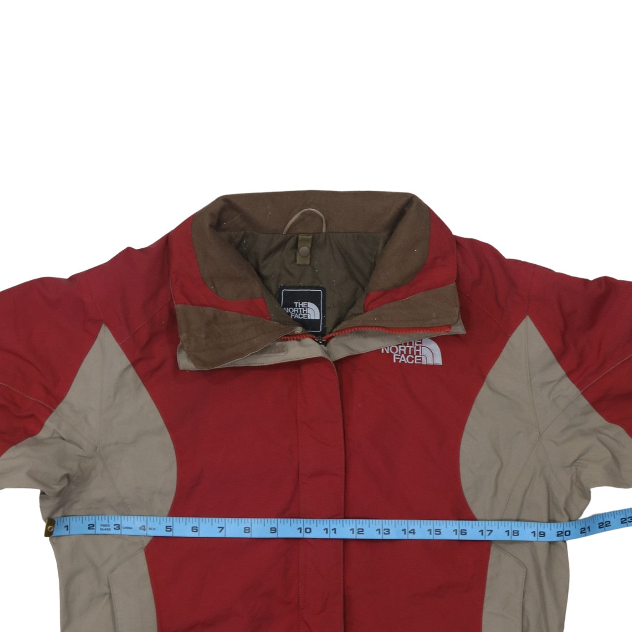 The North Face Women's Red Water Resistant Mid-Length Parka Jacket M