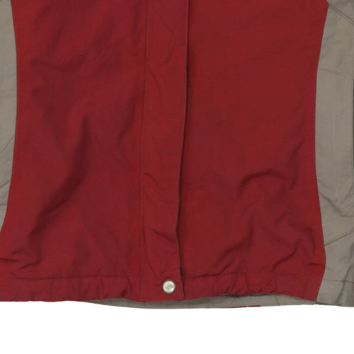 The North Face Women's Red Water Resistant Mid-Length Parka Jacket M
