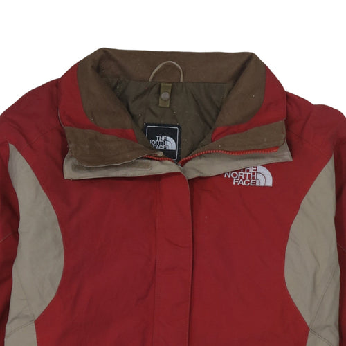 The North Face Women's Red Water Resistant Mid-Length Parka Jacket M