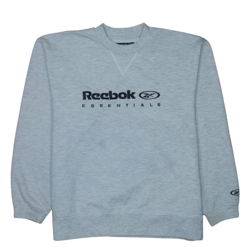 Reebok Essentials Womens Grey Size 10 Pullover Sweatshirt