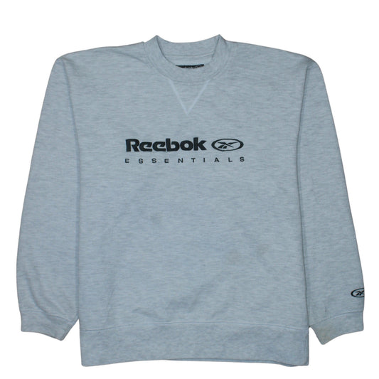 Reebok Essentials Womens Grey Size 10 Pullover Sweatshirt