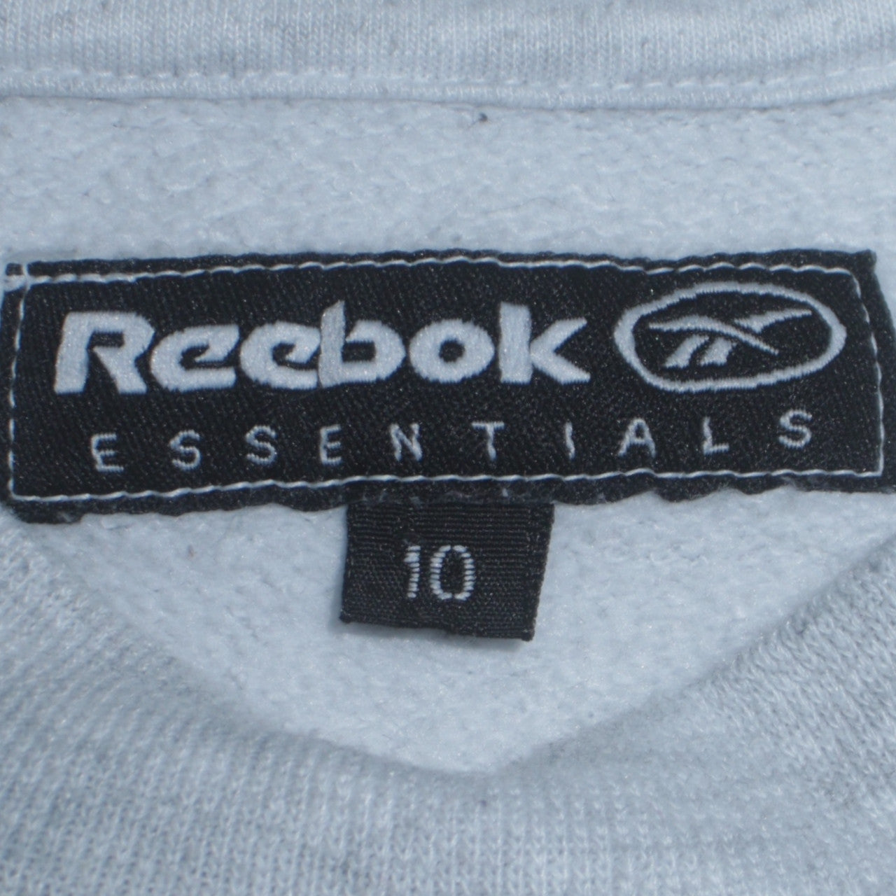 Reebok Essentials Womens Grey Size 10 Pullover Sweatshirt