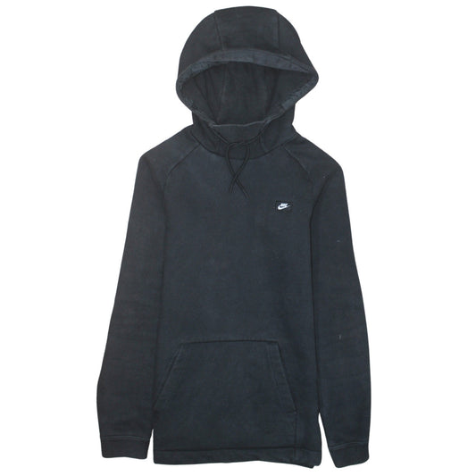 Nike Womens Black XS Pullover Hoodie Cotton Blend Fleece Sweatshirt