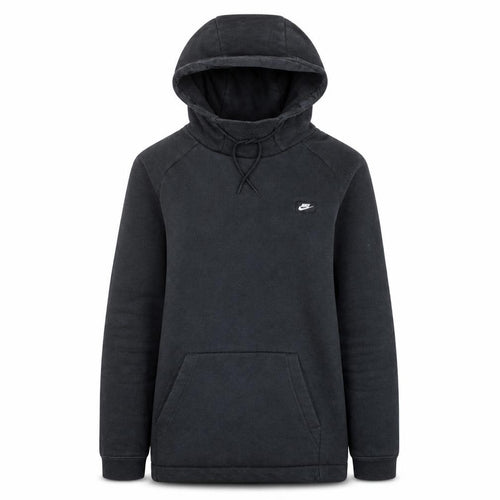 Nike Womens Black XS Pullover Hoodie Cotton Blend Fleece Sweatshirt