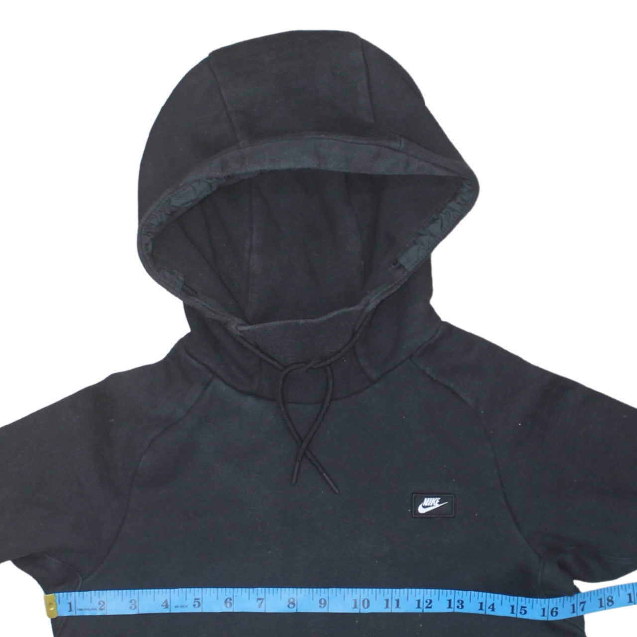 Nike Womens Black XS Pullover Hoodie Cotton Blend Fleece Sweatshirt