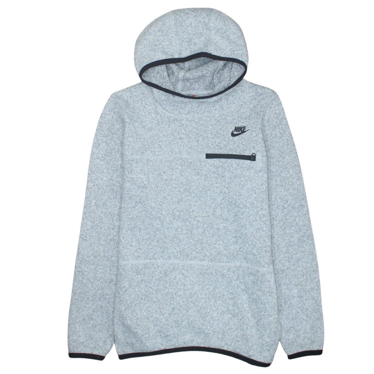 Nike Men's Grey Pullover Hoodie Size L Regular Fit Fleece