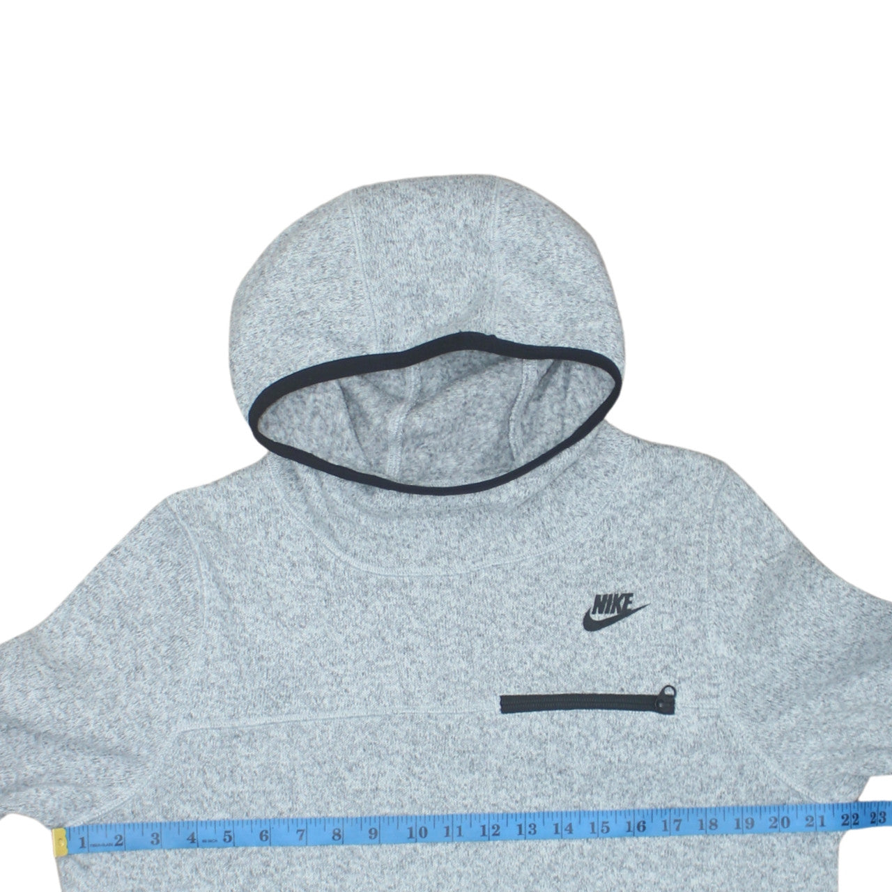 Nike Men's Grey Pullover Hoodie Size L Regular Fit Fleece