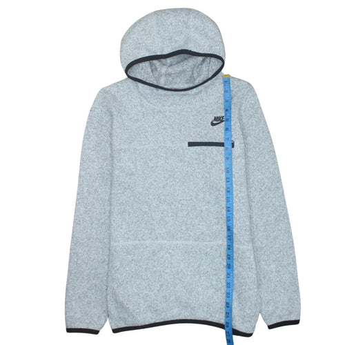 Nike Men's Grey Pullover Hoodie Size L Regular Fit Fleece