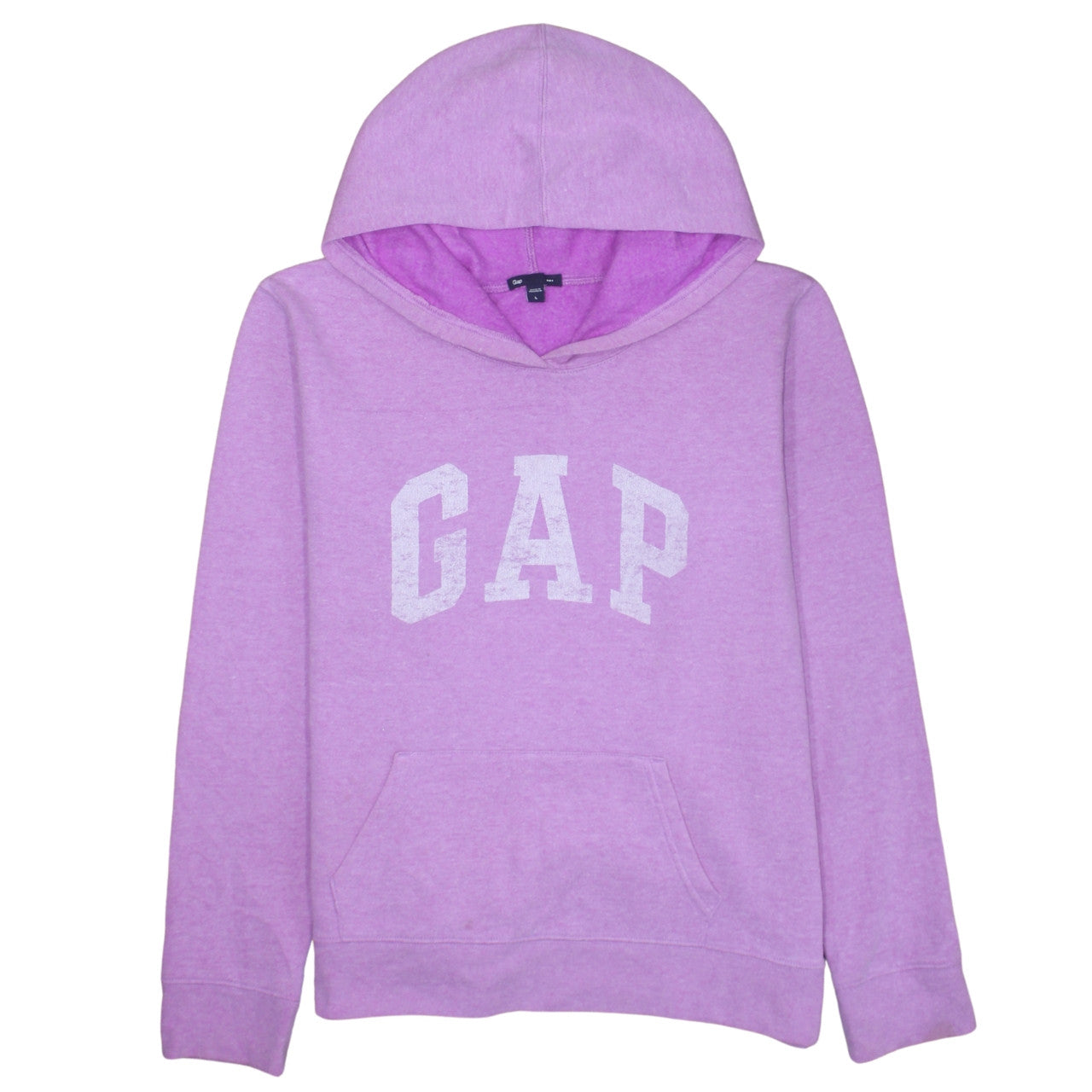 GAP Women’s Pink Pullover Hoodie L Cotton Blend Logo Casual Sweatshirt