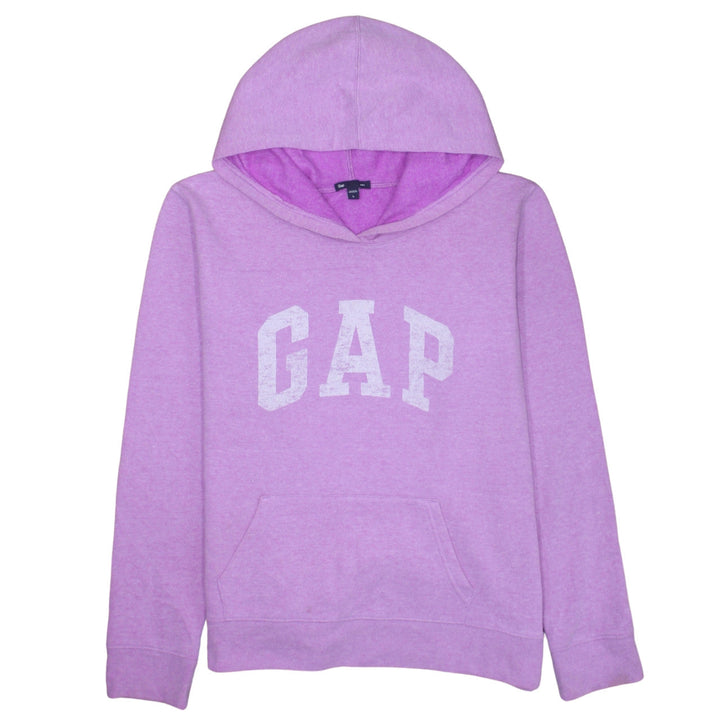 GAP Women’s Pink Pullover Hoodie L Cotton Blend Logo Casual Sweatshirt