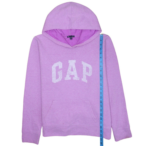 GAP Women’s Pink Pullover Hoodie L Cotton Blend Logo Casual Sweatshirt