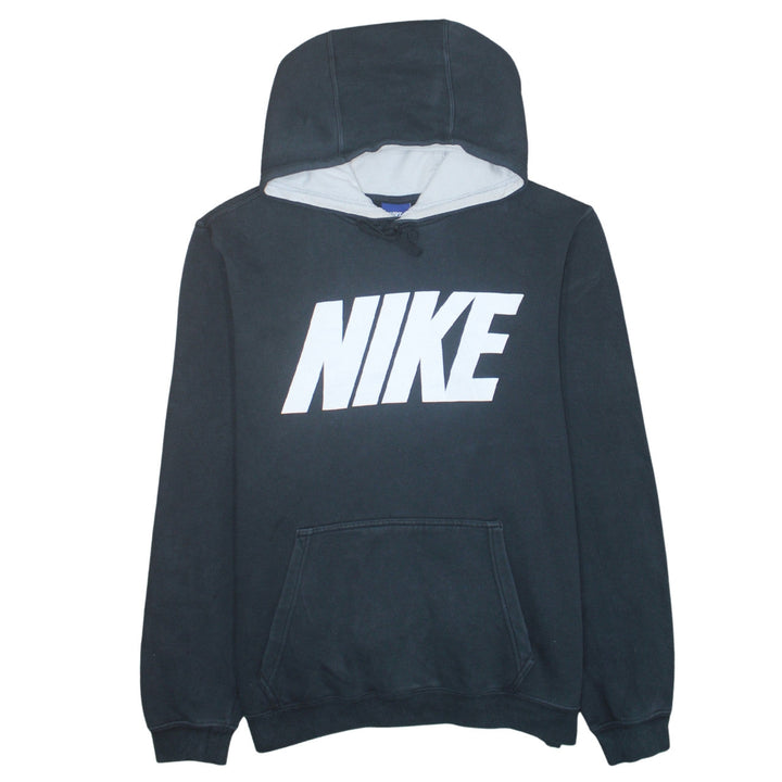 Nike Women Black Pullover Hoodie Medium 80 Cotton 20 Polyester Logo