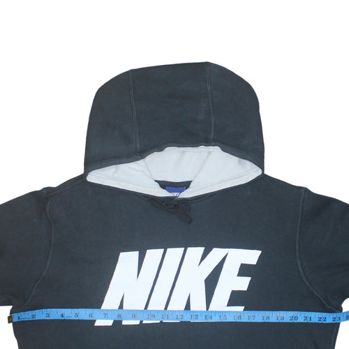 Nike Women Black Pullover Hoodie Medium 80 Cotton 20 Polyester Logo