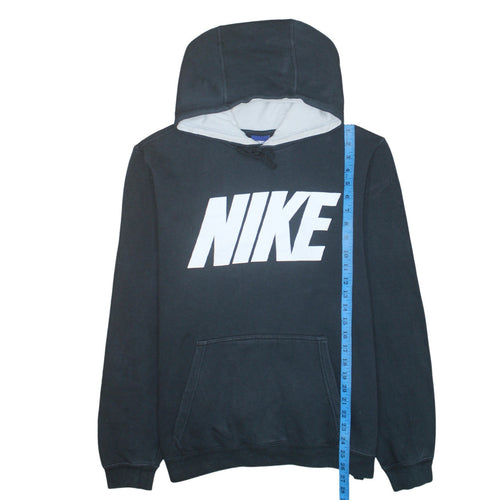 Nike Women Black Pullover Hoodie Medium 80 Cotton 20 Polyester Logo