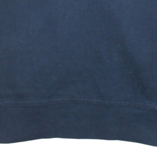 Champion Men's Blue Medium Pullover Sweatshirt Crew Neck Embroidered Logo