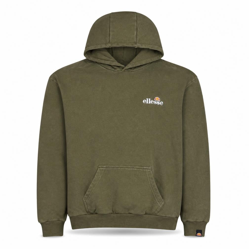 Ellesse Boys Green Pullover Hoodie 13-14 Years Cotton Blend Logo Sweatshirt