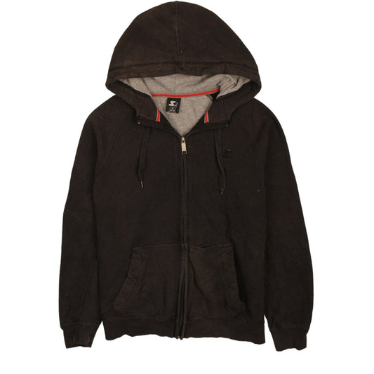 Starter Men's Black Full Zip Hoodie Size M Fleece Lined