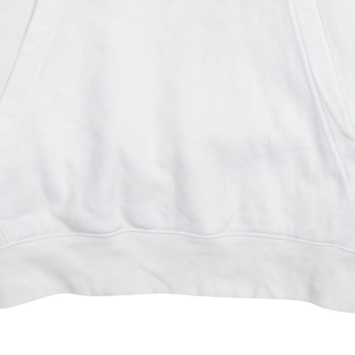 Nike Men's White Small Pullover Hoodie Sweatshirt Fleece Regular Fit