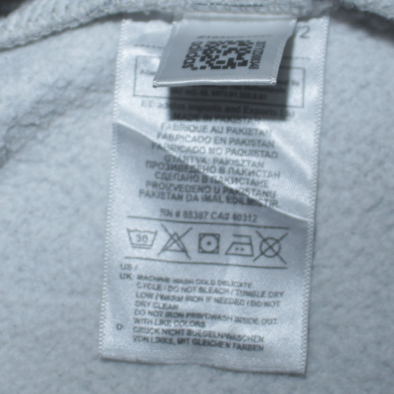 Adidas Men's Grey Pullover Hoodie L Trefoil Logo Sportswear